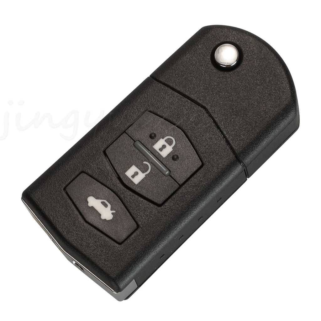 JYQ 5WK43449D 5WK43449E 5WK43449F Flip Car Remote Key 434MHz 4D63 For Mazda M2 Demio M3 Axela M5 Premacy M6 Atenza Siemens VDO