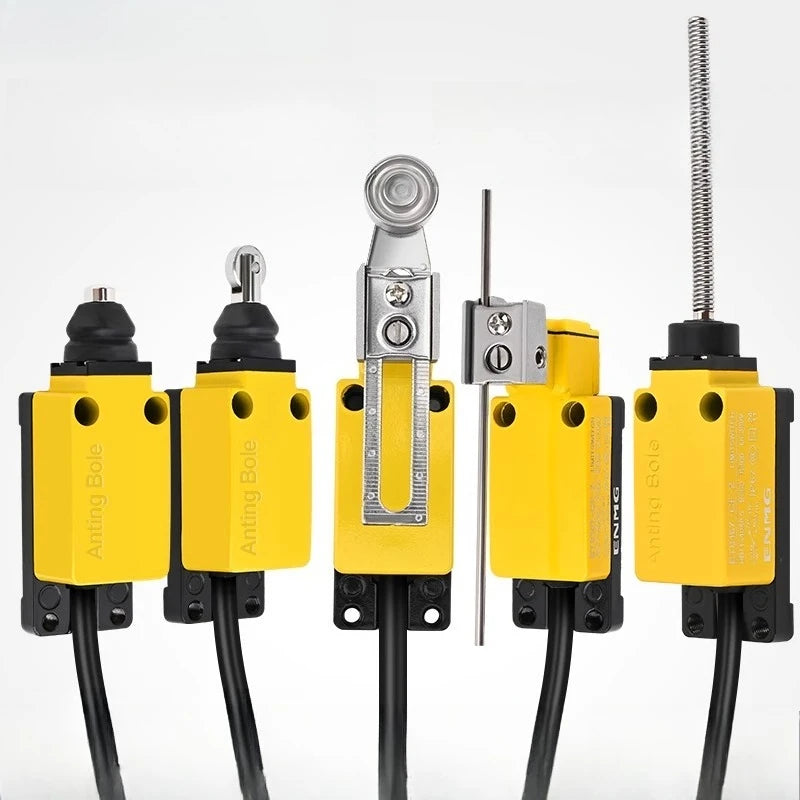 IP67 Waterproof Travel Limit Switch Limit Switch Micro Movement Roller 8108 Sealed Three Core Wire Swing Switch