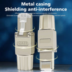 Tool Free Metal RJ45 Connector Toolless Reusable 23AWG to 26AWG Cable Internet Plug Easy Installation Tool-Free Termination Plug