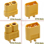 XT90 To XT60 Parallel Battery Cable 2-Way 12AWG Silicone Wire Male/Female Dual Extension Y Splitter for Battery Charger Motor