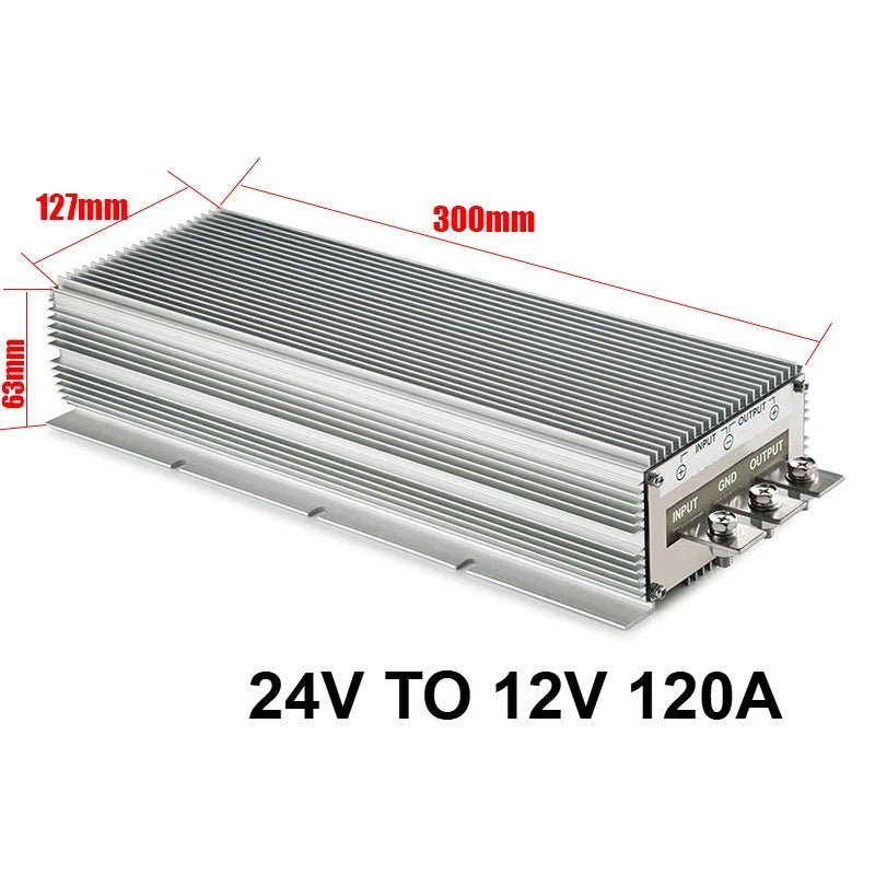 24V to 12V 13.8V 120A 100A 80A DC DC Step Down Converter 24V-13.8V Buck Regulator Voltage Transformer Stabilizer for Cars Module
