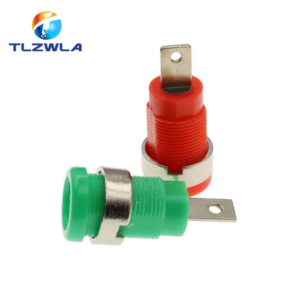 5PCS 4MM Banana Plugs Female Jack Socket Plug Wire Connector Multimeter Socket Banana head Female
