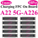 10Pcs USB Charger Charging Port FPC Connector For Samsung Galaxy A12 A22 A32 A52 A72 A02 A03 A13 A23 A33 A53 A73 Plug On Board