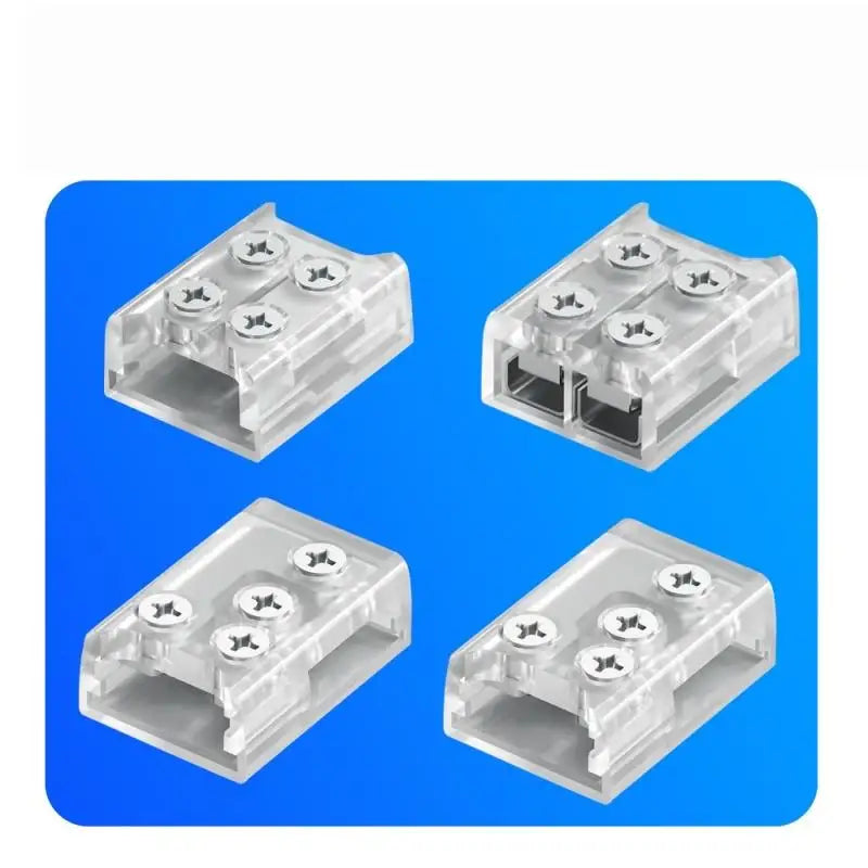 10Pcs Screw Fixing Solder-Free LED Strip Connector 2 Pin Quick Wire Connector For 8mm/10MM LED Light Strip Terminal Adapter