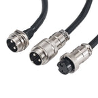 GX20 2 Female Plug To Male Dock Socket Electrical Aviation Connector 2 3 4 5 6 7 8 9 10 12 14 15Pin 1m 2m 3M Cable customizable