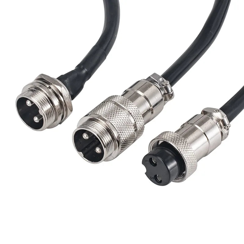 GX20 2 Female Plug To Male Dock Socket Electrical Aviation Connector 2 3 4 5 6 7 8 9 10 12 14 15Pin 1m 2m 3M Cable customizable
