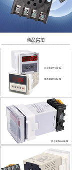 Digital Display Time Relay DH48S-2Z DH48S-1Z Timer 9999H With Base And Two-Year Warranty