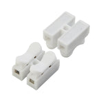 20Pcs CH2 Spring Quick Wire Connector Cable Clamp 2p Electrical Crimp Erminal Block 2 Way Easy Fit For Led Strip