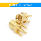 1-10PCS MCX MMCX Male Female PCB Mount Straight RF Coax Connector Right Angle 90-Degree Goldplated Welding Terminal