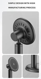 2025 15W Wireless Charger Stand For Magsafe iPhone 17 16 15 14 13 12 Pro Max Qi2 Fast Charging Station for Office Home Travel