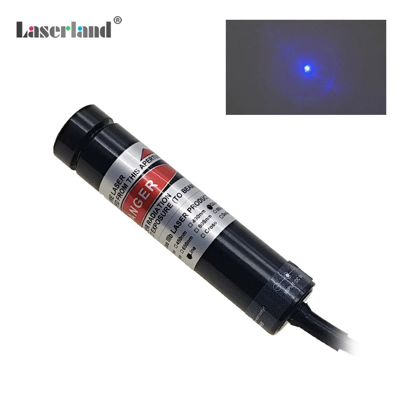 Focusable 450nm Blue Dot Laser Diode Module Generator