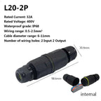 IP68 Waterproof Electrical Wire Connector I T Type Solderless Street Lights Quick Cable Wiring Outdoor Rainproof Terminal Blocks