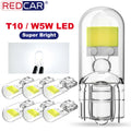 2/6x W5W T10 Led Bulbs Canbus W5W Sapphire COB Drive-Free Led Wedge Bulb 6000K 168 194 Led 5w5 Car Interior Dome Reading Bulb