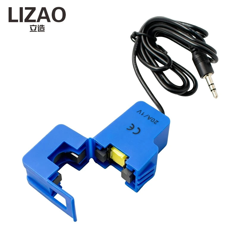 SCT-013 Split Core Current Transformer 5A 10A 15A 20A 30A 50A 60A 100A Multi-range Non-invasive Clip-on AC Current Sensor