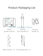 Soldering Stations QUICK 862DW+ Hot Air Gun Rework Stations Heat Gun welding station Hot Air Disassembly For BGA SMD Repair