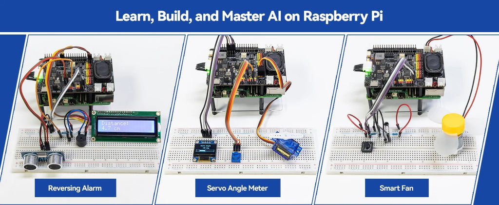 SunFounder AI Fusion Lab Kit for Raspberry Pi 5/4/3B+/Zero 2w, LLMs ChatGPT/Gemini/Grok, YOLO&OpenCV & MediaPipe, Python