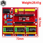 3DV4 CNC Shield V4 + Nano 3.0 + 3pcs DRV8825 Reprap Stepper Drivers Set For Arduino