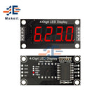 0.36 Inch 4 Bits 6-Digit LED Digital Display Tube Module 5V 7 Segments TM1637 0.36" Anode Tube Decimal Display Module FIve Color