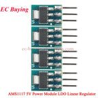 100Pcs/1pc AMS1117 3.3V 5V Power Supply Module AMS1117-3.3 AMS1117-5.0 LDO Linear Voltage Regulator Board 800mA PCB