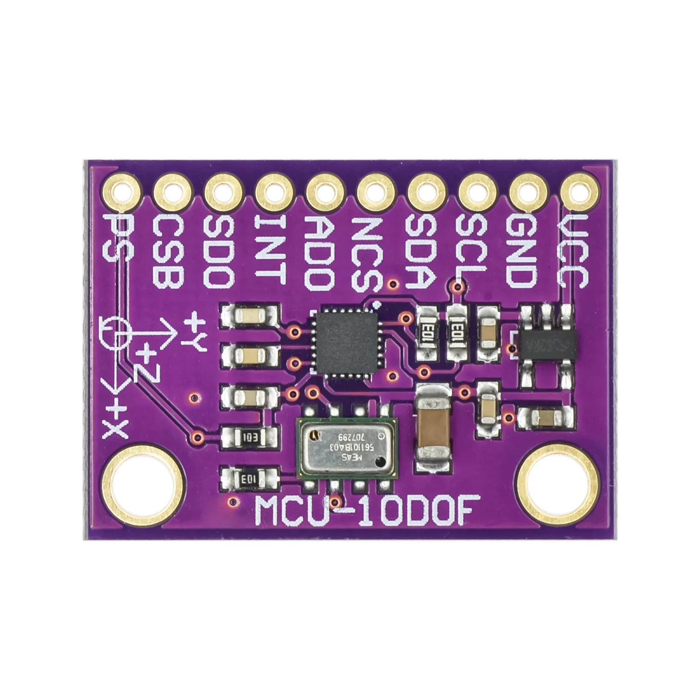 MCU-117 9-Axis 10DOF Calibration Module High Precision SPI/IIC Communication MPU9250 MS5611 Accelerometer Gyroscope Barometer