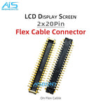 10Pcs/Lot 2*20Pin 40Pin FPC On LCD Display Screen Flex Cable Connector Clip Plug For Samsung A04 A045 A05 A055