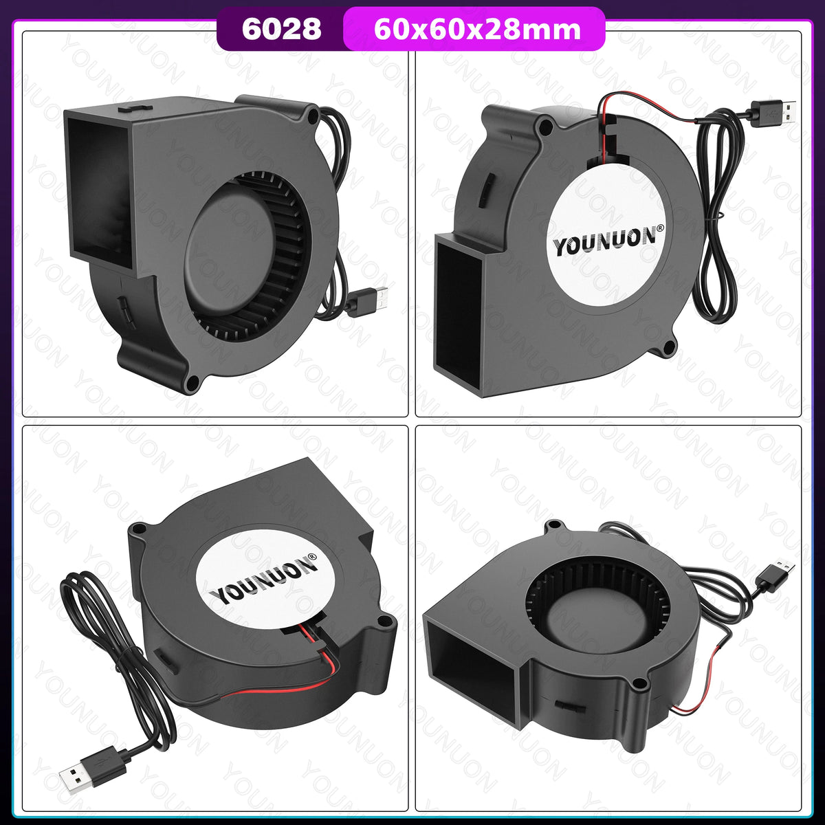 DC 5V USB  40MM 50MM 60MM 75MM 97MM 120MM Cooling Fan Brushless Motor Case Fan Blower Fan Humidifier Fan Induction Cooker Fan