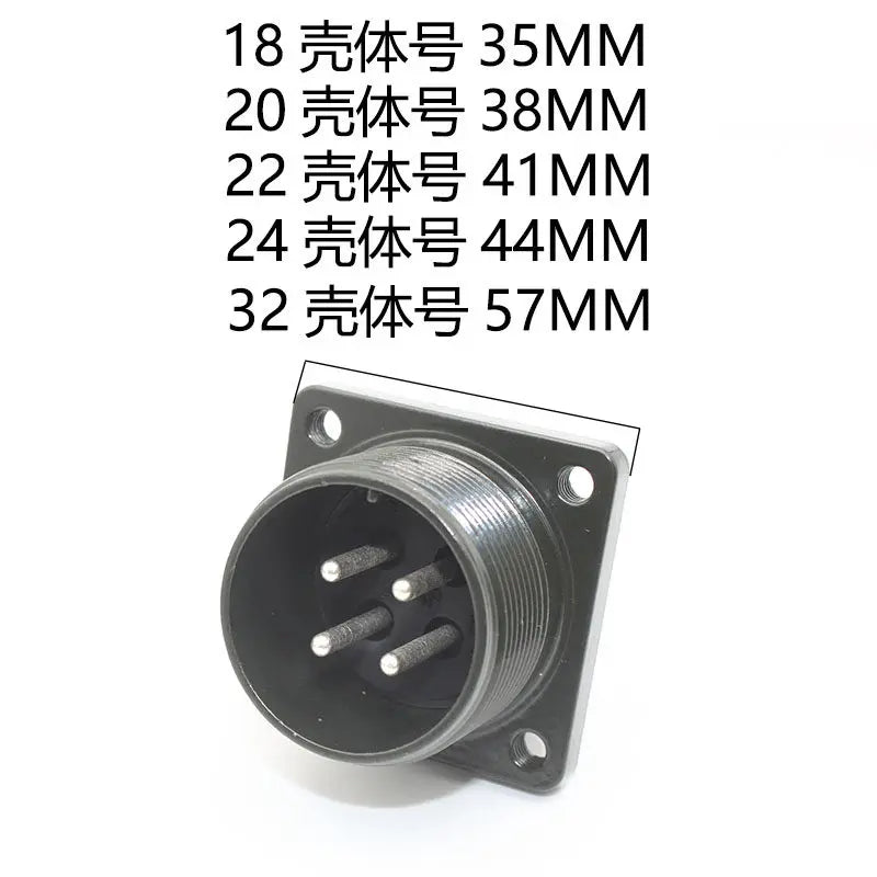 Aviation Plug MS3108B MS3106A MS3102A 18-10S 20-4S 20-15S 20-18S 20-29S 22-22S 24-10S 24-11S Servo Motor Panel Metal Connector
