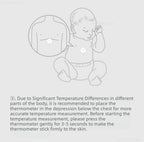 Miaomiaoce Digital Baby Smart Thermometer Clinical Thermometer High-precision Constant Monitor High Temperature Alarm