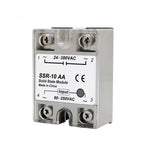 1pcs Solid State Relay Single Phase Non-contact SSR DC To DC AC To AC DC To AC 24-380VAC 10A 25A 40A 50A 60A 80A 100A