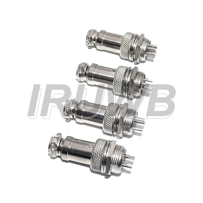1Set GX16 16mm Metal Circular Aviation Connector  Socket Plug 2PIN 3PIN 4PIN 5PIN 6PIN GX16 2/3/4/5/6/7/8/9 Pin Male & Female