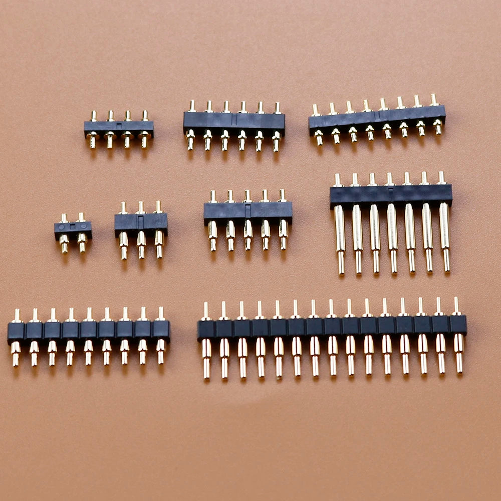 1 Piece FOR DIP Pogo Pin Connector Spring Loaded Contact Test Probe Power Charging Connector Pin 2.54 Mesh