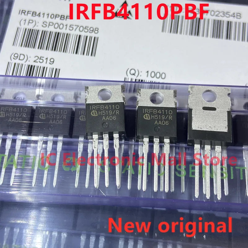 10PCS New original IRFB4110PBF IRFB4110 TO-220 MOS N Channel MOSFET 100V 180A transistor