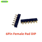 5 Pcs SMD Spring Loaded Pin Pogo Connector 2 3 4 5 6 7 8 10 Position Battery Contact 7.0mm Height 2.54 Grid Pad Modular Header