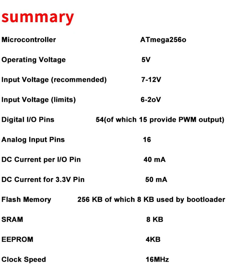 MEGA2560 MEGA 2560 R3 (ATmega2560-16AU CH340G) AVR USB Board Development Board MEGA2560 PRO For Arduino Expansion Board DIY Kit