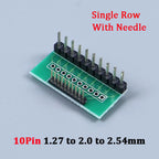 1/5/10PCS 1.27mm 2.0mm 2.54mm Pitch Transfer Plate Converter Single Double Row Pin PCB PCI Adapter Board