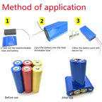Width 30~250mm Multiple Sizes High-Quality Clear PVC Heat Shrink Tubing for 18650 Batteries–Flexible Insulated Protective Sleev