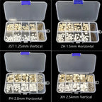1Box JST1.25 SH1.0 ZH1.5 PH2.0 XH2.54 2/3/4/5P Male Plug Female Socket Horizontal Vertical Pin Header Housing Terminal Kit