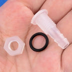 PP Straight Bulkhead Connector M5~M16 Thread To 3~12mm Aquarium Water Tank Inlet Outlet Joint Garden Irrigation Hose Connectors