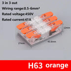 Quick Wiring Terminal Push-in Wire Connector Splitter Mini Universal High power Butt Terminal Block Led Light 1 in Multiple Out