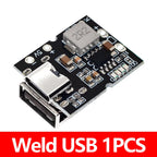 Type-C USB 5V 2A Boost Converter Step-Up Power Module Lithium Battery Charging Protection Board  LED Display USB For DIY Charger