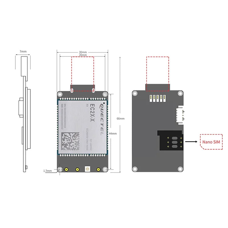 Quectel EC25-EUX USB Dongle without case CAT4 LTE Cat 4 EC25-EUXGR module series Cellular Wireless Communication