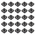 25pcs 12x12x7.3mm Momentary Tact Tactile Push Button Switch Touch Switch Micro Switch 4 Pins SMD PCB with Cap for Arduino