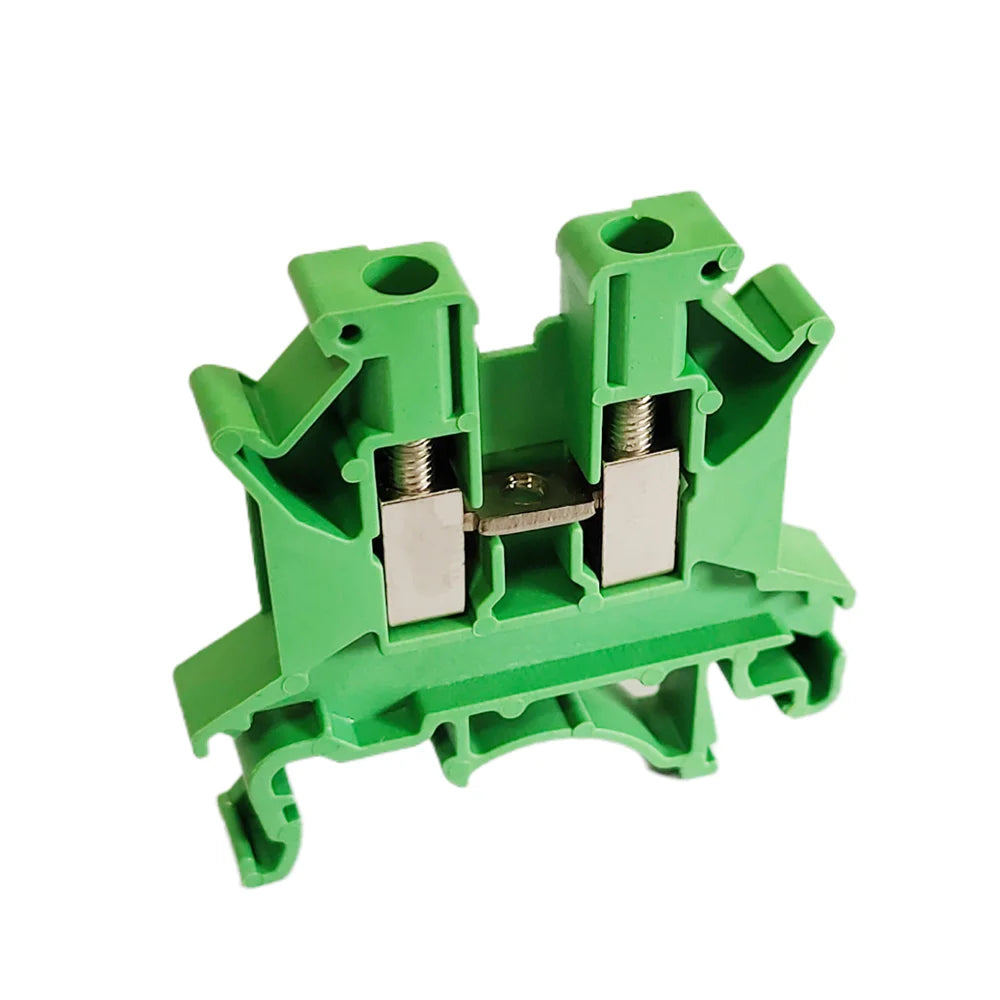10/50/100PCS UK2.5B DIN Rail Terminal Block Screw Clamp Connector UK2.5 2.5mm² Cable Electrical Connector