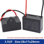CBB61 450V Start Capacitor 1uf/1.5/1.8/2/2.5/3/4/5/6/7/8UF/10/12/15/18/20 UF Fan Ceiling Exhaust Motor Run Capacitor CBB