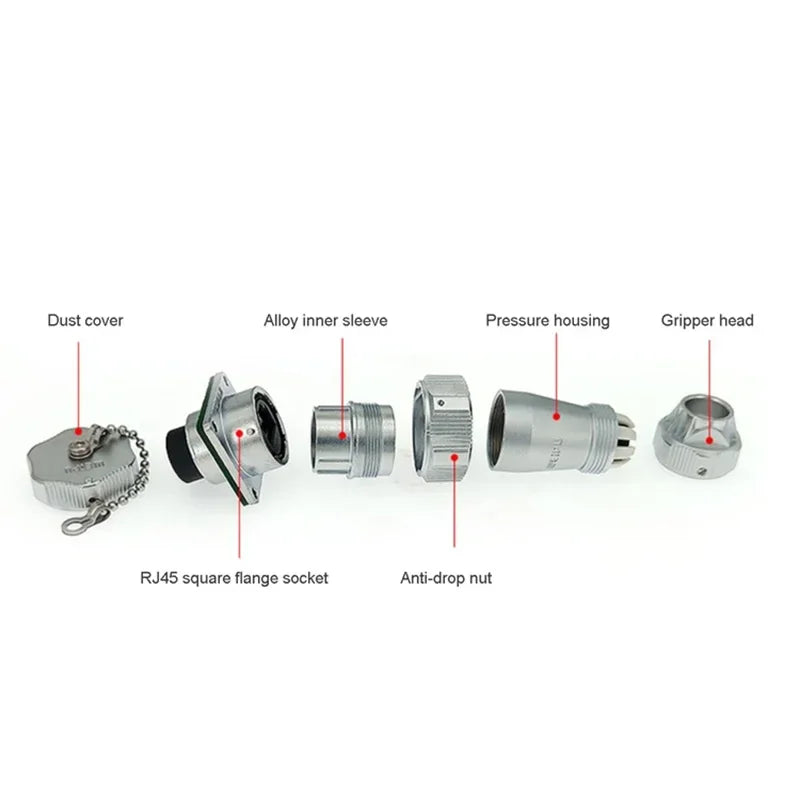 WEIPU WY24 RJ45 TE+Z Outdoor Lan CAT6 Connector Waterproof IP67 WY24JRJ45TE WY24KRJ45Z  Ethernet Network Male Plug Female Socket