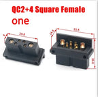 New QC2+0 Round Electric Plug  Lithium Socket for  500V Waterproof Male and Female Skateboards and Bicycles Energy Connector