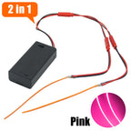 3V 110mm 190mm 300mm LED COB Filament Flexible Battery Lamp White Green Ice Blue Pink Retro Edison Bulb Parts LED Diode Decor