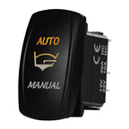 Marine Boat Rocker Switch 12/24V Orange Backlit Anchor Beacon Up Down Button ON OFF/ON OFF ON Momentary Toggle Switch Waterproof