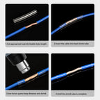 1 - 100m Transparent 1mm ~ 20mm Super Thin Wall Soft Shrinkable Tube 2:1 Heat Shrink Tube Earphone Line Audio Cable Sleeve Wrap