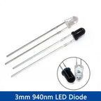 20/40PCS 3mm & 5mm 940nm LEDs Infrared Emitter and IR Receiver Diode Diodes Kit - for Remote Control Applications ,arduino